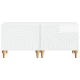 TV Cabinet High Gloss White Engineered Wood 896239