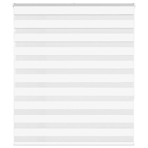 ZNTS Zebra Blind White 130x150 cm Fabric Width 125.9 cm Polyester 4014761