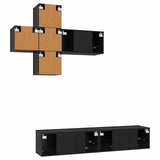 TV Cabinet Set Wall-mounted 3 pcs Engineered Wood 3438611