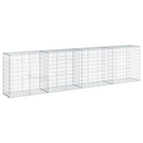 Gabion Basket with Cover 400x50x100 cm Galvanised Iron 3295145