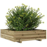 Garden Planter 90x90x26.5 cm Impregnated Wood Pine 847317