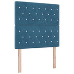 ZNTS Bed Frame Dark Blue 90x190 cm Velvet 3344847