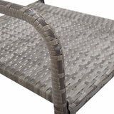 Garden Dining Chairs 6 pcs Stackable Grey Poly Rattan 318703