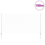 Welded Wire Fence 100 x 1.2 m Hot-Dip Galvanised Steel 3337076