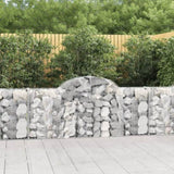 Arched Gabion Baskets 13 pcs 200x30x80/100 cm Galvanised Iron 3146100