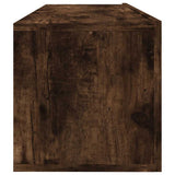 TV Wall Cabinet Smoked Oak 100x30x30 cm Engineered Wood 815096