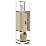 Highboard Sonoma Oak 35.5x35x139 cm Engineered Wood and Metal 849035