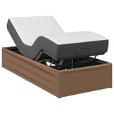Electric Adjustable Bed Frame Tan 200 x 100 x 33.5 cm Steel 42037315