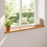 Window Sills 2 pcs Light Brown 110 x 20 x 2 cm Solid Beech Wood 42048179