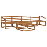 Outdoor Sofa Set 5 pcs Natural Solid Acacia Wood 3367172