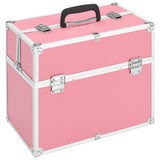 Make-up Case 38x23x34 cm Pink Aluminium 91834