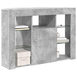 Corner LED TV Cabinet 100x40x68cm Concrete Grey Engineered Wood 889788