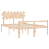 Senior Bed without Mattress 140x200 cm Solid Wood 3195546