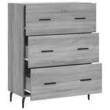 Sideboard Grey Sonoma 69.5x34x90 cm Engineered Wood 827874