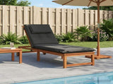Sunlounger Cushion GEMERT 100% Polyester Anthracite 947526
