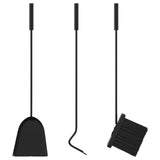 4 Piece Fireplace Tool Set 22x59 cm Steel 156375