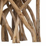 Log Coffee Table 40x40x40 cm Mixed Recycled Wood 283936