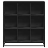 Bookcase Black 97.5x33x107.5 cm Engineered Wood and Metal 3300860