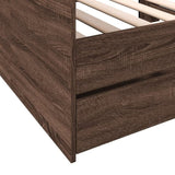 Daybed Brown Oak Engineered wood Small Single 3280866