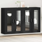 Wall Mounted Cabinet 2 pcs Black oak 69.5 x 34 x 90 cm 3334316