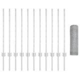 Welded Wire Fence 25 x 0.8 m Hot-Dip Galvanised Steel 3336995