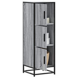 Highboard Grey Sonoma 35.5x35x106.5 cm Engineered Wood and Metal 849067