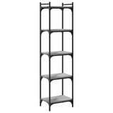 Bookcase 5-Tier Grey Sonoma 40x30x154 cm Engineered Wood 837640