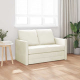 Sofa Bed Cream 204 x 122 x 60 cm Velvet 42007952