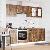 8 Piece Kitchen Cabinet Set Kalmar Smoked Oak Engineered Wood 3314826
