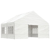 Gazebo with Roof White 4.46x5.88x3.75 m Polyethylene 3155494