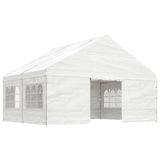 Gazebo with Roof White 4.46x5.88x3.75 m Polyethylene 3155494