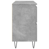 Bathroom Cabinet Concrete Grey 80x33x60 cm Engineered Wood 857234