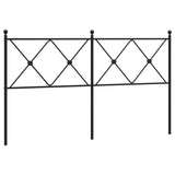 Metal Replace Headboard Black 150cm 376536