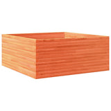 Garden Planter Wax Brown 110x110x46 cm Solid Wood Pine 3282436