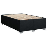 ZNTS Box Spring Bed with Mattress Black 120x200 cm Fabric 3285857
