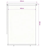 312957 Outdoor Roller Blind 160x230 cm Black