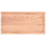 Bathroom Countertop Light Brown 100x50xcm Treated Solid Wood 3156133