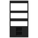 Highboard Black 92x33x180 cm Engineered Wood 3309619