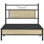 Bed Frame without Mattress Sonoma Oak 107x203 cm Engineered Wood 4106940