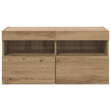 TV Wall Cabinet Artisan Oak 80 x 30 x 40 cm Engineered Wood 882979