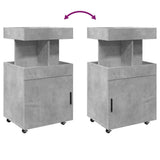 Bar Cart Concrete Grey 50x41x89 cm Engineered Wood 848265