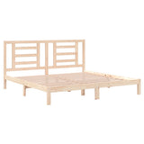 Bed Frame without Mattress 200x200 cm Solid Wood Pine 3104368