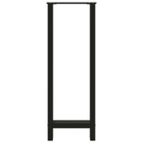 Bar Table Legs Black 2 pcs 40x cm Steel 4013348