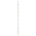 ZNTS Wall Headboard White 156x3x63 cm Solid Wood Pine 824739