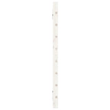 ZNTS Wall Headboard White 156x3x63 cm Solid Wood Pine 824739