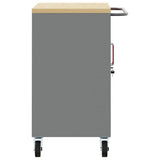 Trolley Rolling Workbench Red and Grey 75 x 45 x 85 cm 4103486
