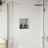 Shower Niche Brushed Silver 32x32x9 cm Stainless Steel 4005124