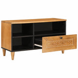 TV Cabinet with Drawer 80 x 33 x 46 cm Solid Mango Wood 4018097