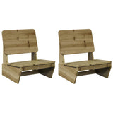 Garden Chairs 2 pcs 60x64x70.5 cm Impregnated Wood Pine 859316