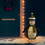 Snow Penguin Figure Black and white Fabric, steel 120 cm 328502